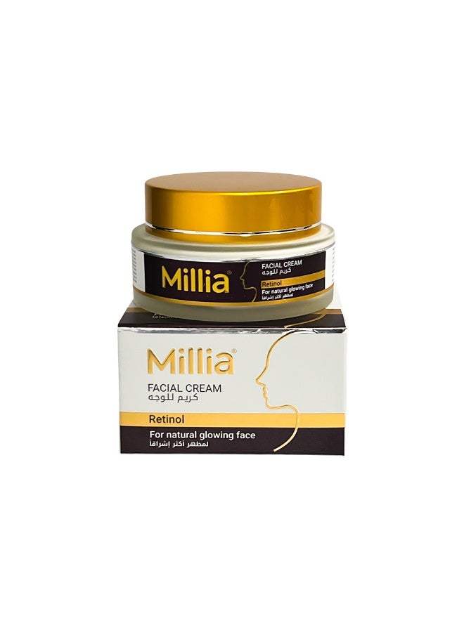 Millia Retinol Facial Cream 100ml ,  Night Repair & Anti-Aging Care